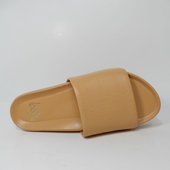 Beek Albatross Platform Flatform Slide Sandal Size 8 Nude Beige Leather NEW $310 - Picture 9 of 15